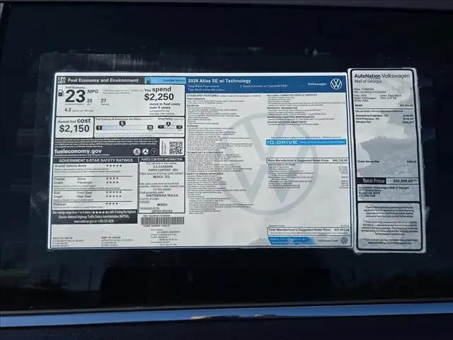 2026 Volkswagen Atlas SE with Technology