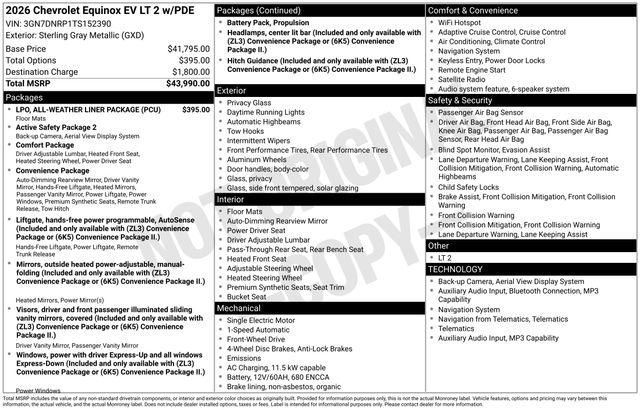 2026 Chevrolet Equinox LT 2, FWD