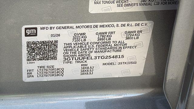 2026 GMC Sierra 1500 Crew Cab, Short Bed, AT4X, 4WD