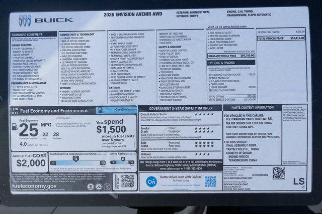 2026 Buick Envision Avenir AWD