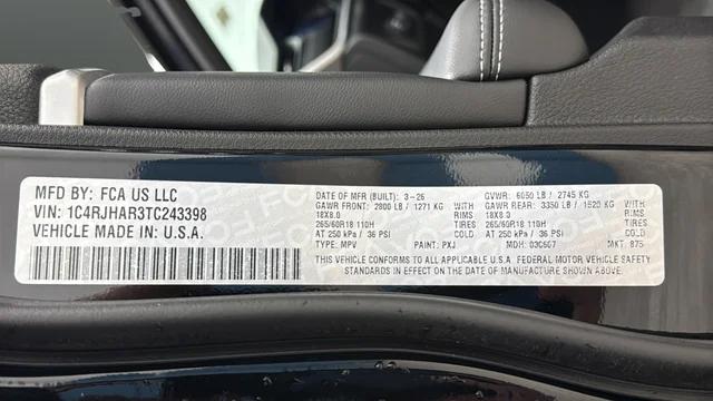 2026 Jeep Grand Cherokee Altitude 4x4