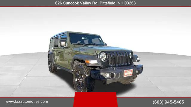 2022 Jeep Wrangler Unlimited Willys 4x4 for sale in Pittsfield, NH