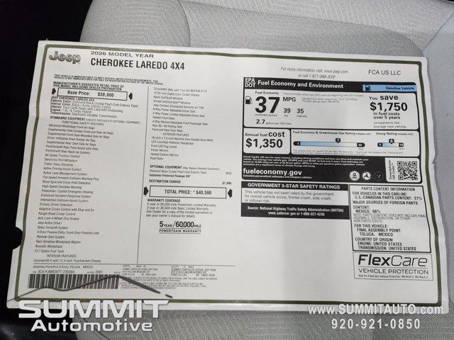 2026 Jeep Cherokee Laredo 4x4