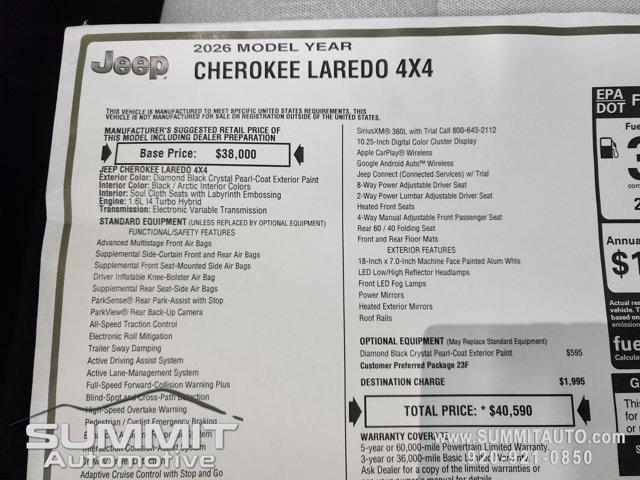 2026 Jeep Cherokee Laredo 4x4