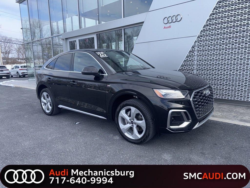 Mythos Black Metallic 2025 Audi Q5 Sportback quattro Premium Plus S Line 45 TFSI Sedan All-Wheel Drive 7-Speed Automatic