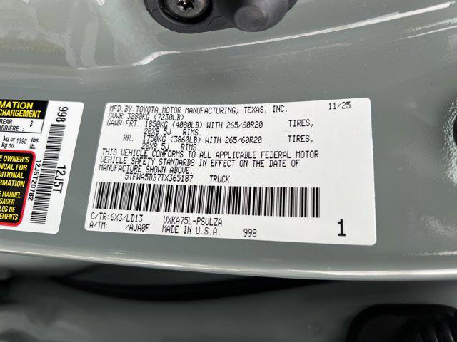 2026 Toyota Tundra Limited CrewMax 5.5' Bed