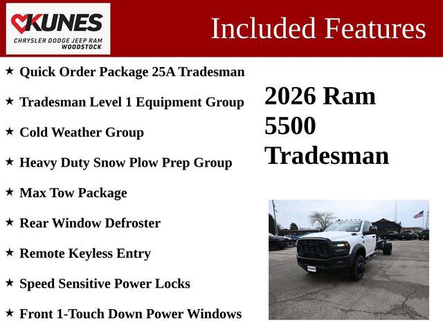 2026 RAM Ram 5500 Chassis Cab RAM 5500 TRADESMAN CHASSIS REGULAR CAB 4X4 120 CA