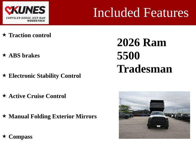 2026 RAM 5500 Chassis RAM 5500 TRADESMAN CHASSIS REGULAR CAB 4X4 120 CA