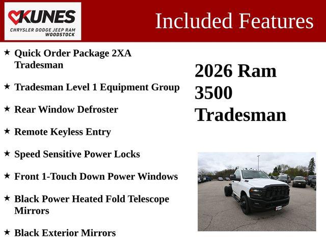 2026 RAM 3500 Chassis RAM 3500 TRADESMAN CHASSIS REGULAR CAB 4X4 60 CA