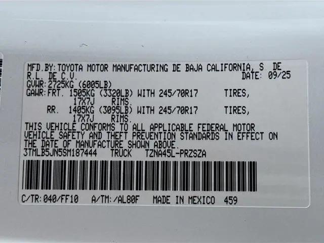 2025 Toyota Tacoma SR5