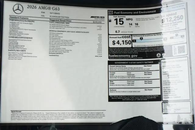 2026 Mercedes-Benz AMG G 63 AMG G 63