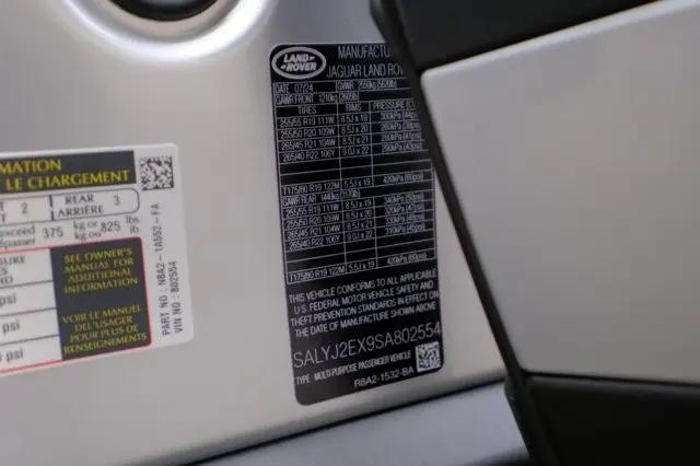 2025 Land Rover Range Rover Velar P250 S