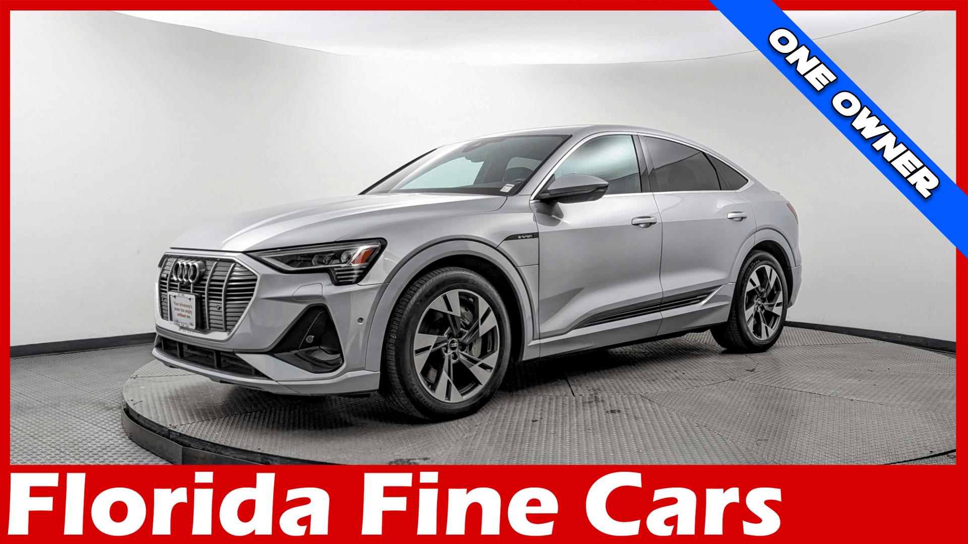 Florett Silver Metallic 2023 Audi e-tron Premium Plus S Line quattro Sportback AWD Sedan All-Wheel Drive Automatic