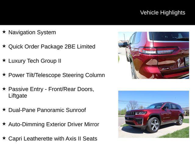 2026 Jeep Grand Cherokee L GRAND CHEROKEE L LIMITED 4X4 2026 Jeep Grand Cherokee L GRAND CHEROKEE L LIMITED 4X4