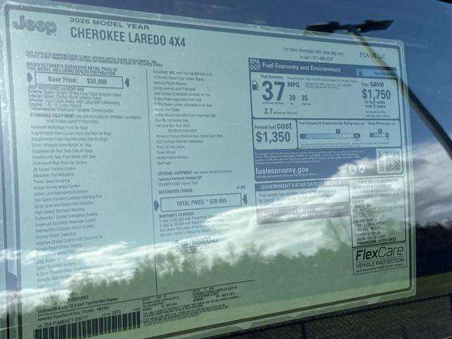 2026 Jeep Cherokee Laredo 4x4