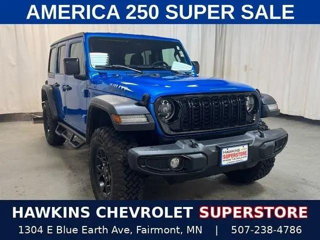 2024 Jeep Wrangler 4-Door Willys 4x4 for sale in Fairmont, MN