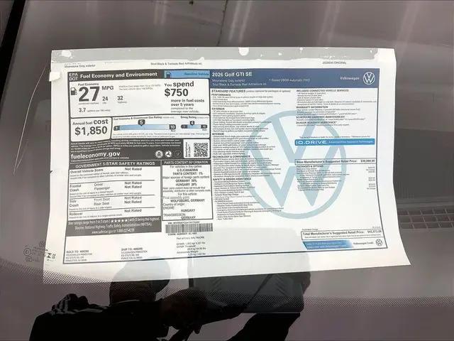 2026 Volkswagen Golf GTI SE