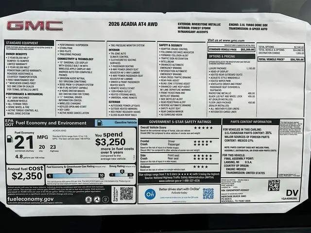 2026 GMC Acadia AT4 AWD