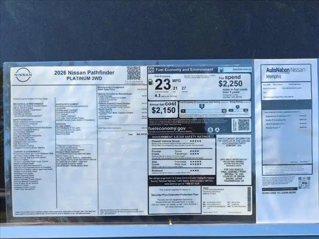 2026 Nissan Pathfinder Platinum