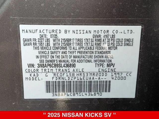 2025 Nissan Kicks SV Intelligent AWD