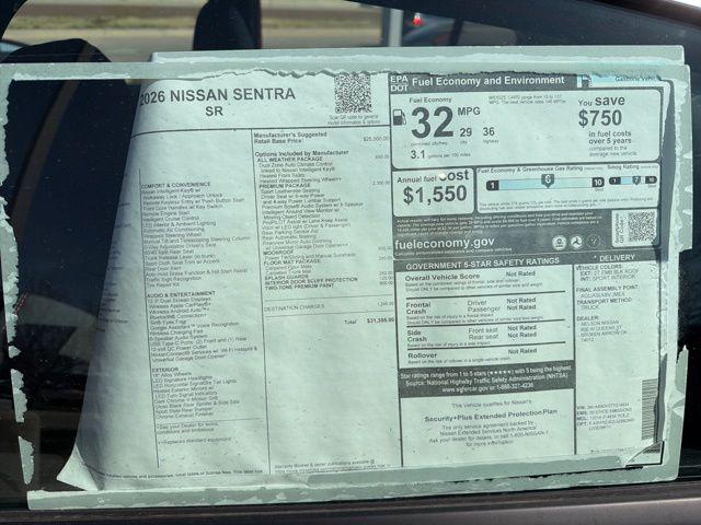 2026 Nissan Sentra SR