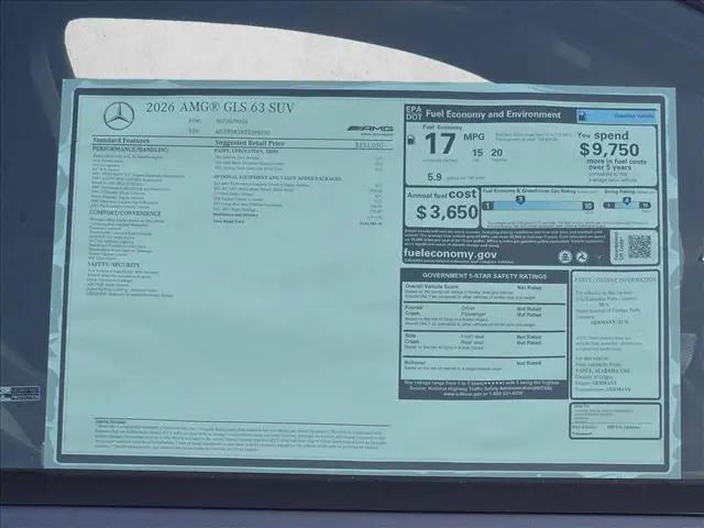 2026 Mercedes-Benz GLS AMG GLS 63 4MATIC+