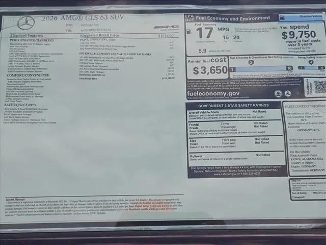 2026 Mercedes-Benz GLS AMG GLS 63 4MATIC+