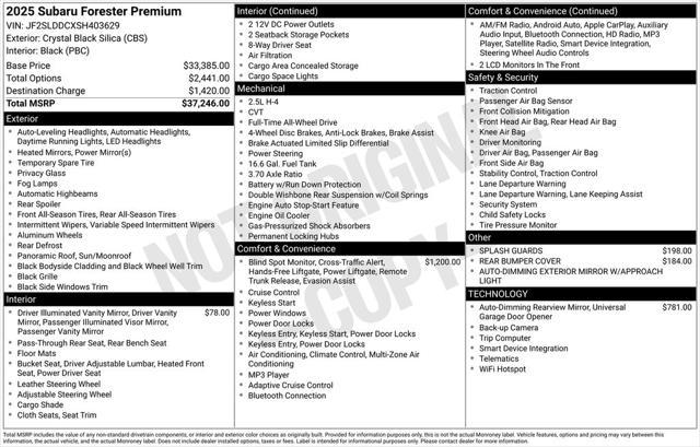 2025 Subaru Forester Premium
