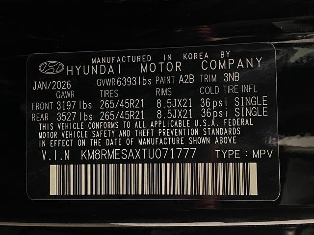 2026 Hyundai Palisade Calligraphy