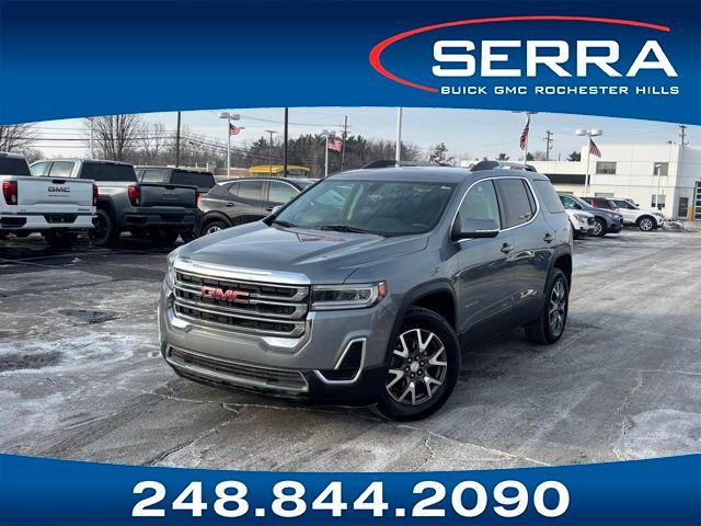 Gray (Satin Steel Metallic) 2020 GMC Acadia SLE AWD SUV / Crossover Four-Wheel Drive Automatic