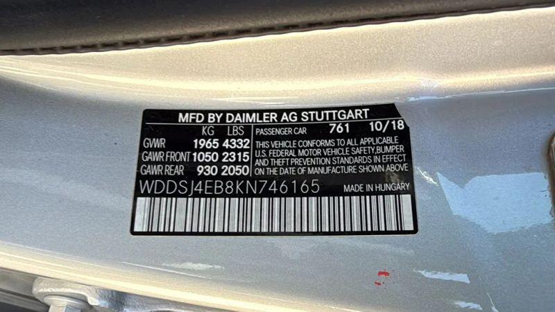 2019 Mercedes-Benz CLA 250