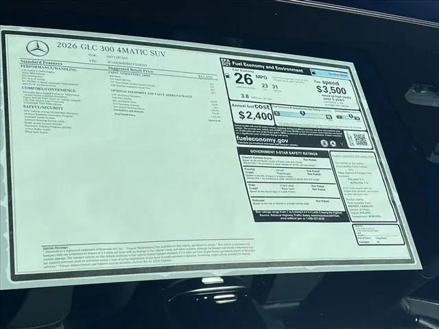 2026 Mercedes-Benz GLC GLC 300
