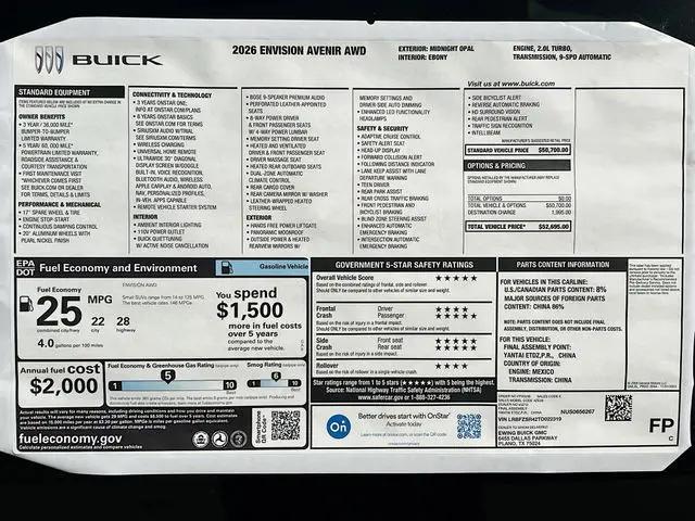 2026 Buick Envision Avenir AWD