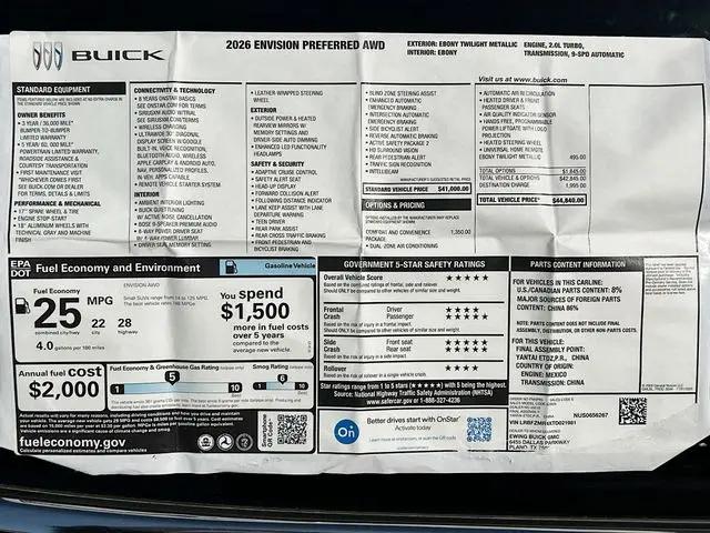 2026 Buick Envision Preferred AWD