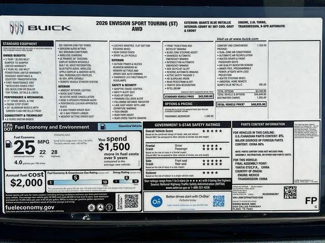 2026 Buick Envision Sport Touring AWD