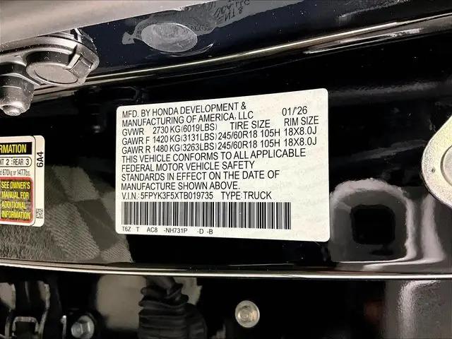 2026 Honda Ridgeline RTL