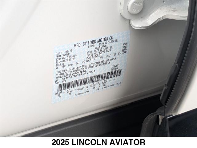 2025 Lincoln Aviator Reserve