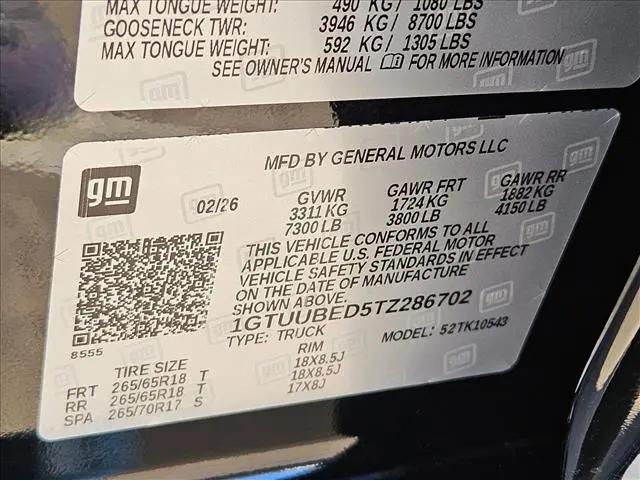 2026 GMC Sierra 1500 Crew Cab, Short Bed, SLE, 4WD