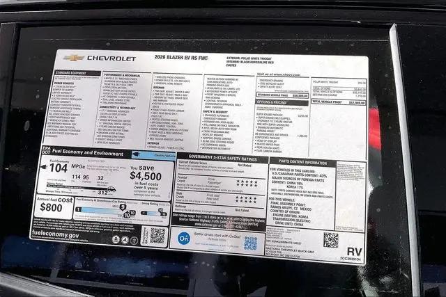 2026 Chevrolet V Blazer RS FWD