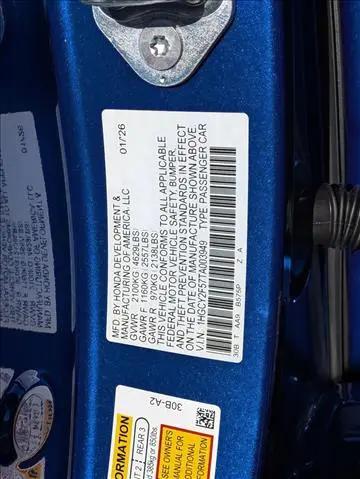 2026 Honda Accord Sedan Sport