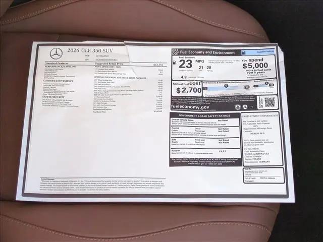 2026 Mercedes-Benz GLE GLE 350 GLE 350
