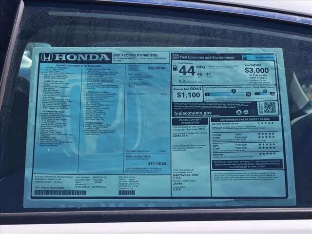 2026 Honda Accord Sedan Touring