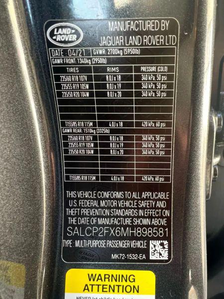 2021 Land Rover Discovery Sport SE