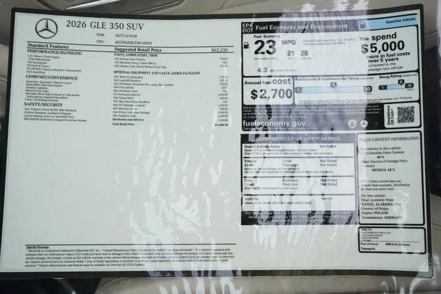 2026 Mercedes-Benz GLE GLE 350 GLE 350