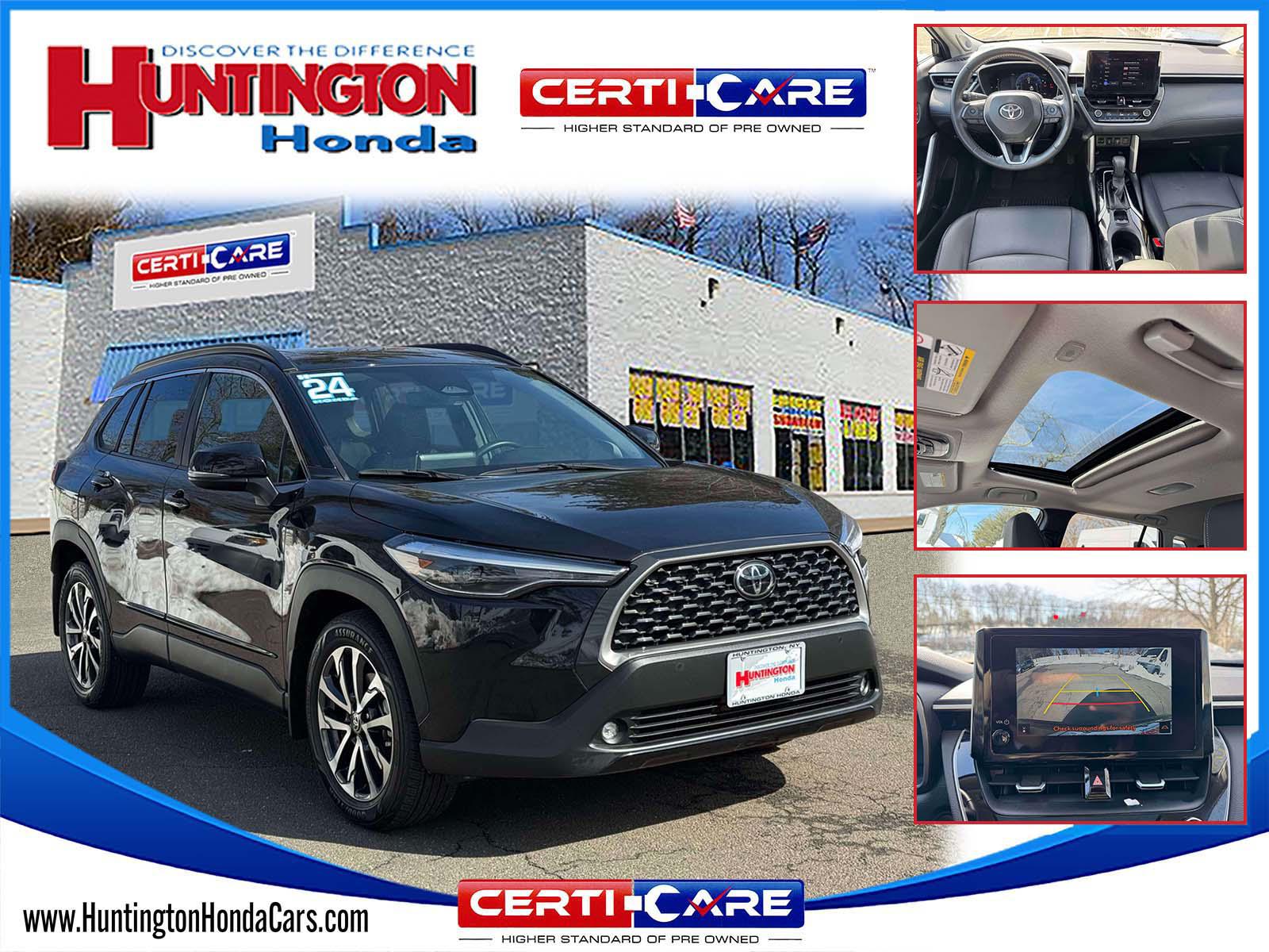 Jet Black 2024 Toyota Corolla Cross XLE AWD SUV / Crossover All-Wheel Drive Automatic