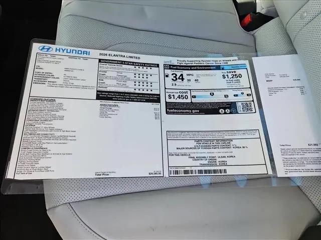 2026 Hyundai Elantra Limited