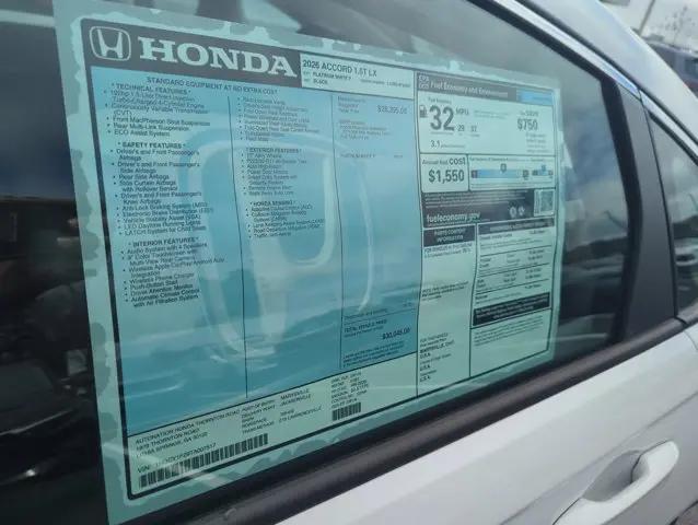 2026 Honda Accord Sedan LX