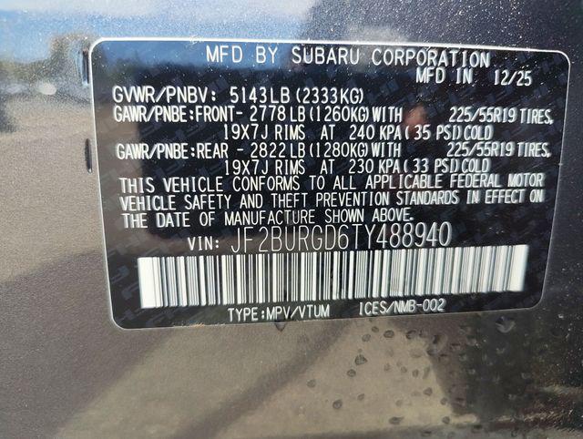 2026 Subaru Outback Limited XT