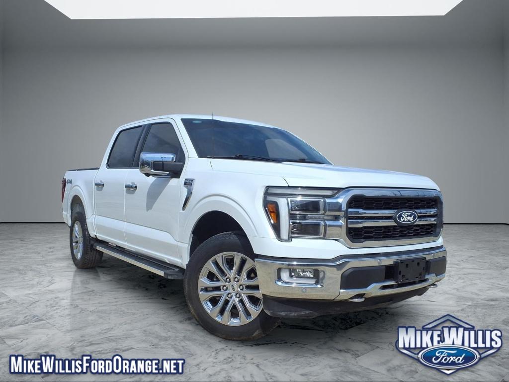 OXFORD WHITE 2024 Ford F-150 Lariat SuperCrew 4WD Pickup Truck Four-Wheel Drive Automatic