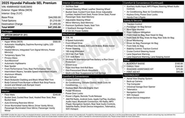 2025 Hyundai Palisade SEL Premium
